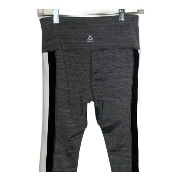 Reebok Gray Active Leggings Small Stretch High Rise Yoga Gym Pants - Picture 6 of 10